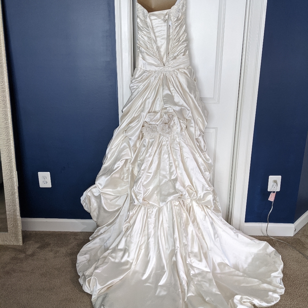 Maggie sottero ambrosia wedding dress,veil, insert - Picture 6 of 8